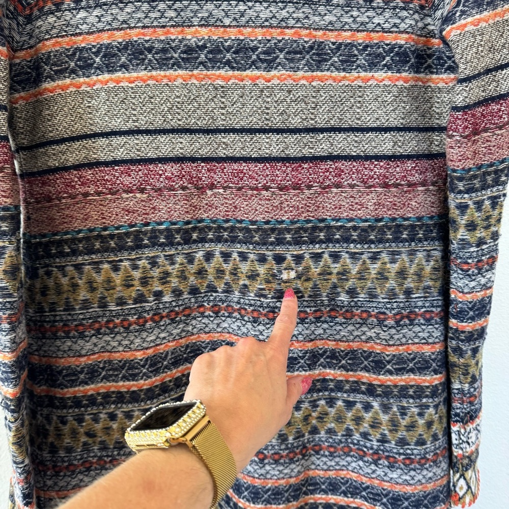 ANTHROPOLOGIE Angel of the North wool faux fur Small sweater coat cardigan M - Picture 8 of 13